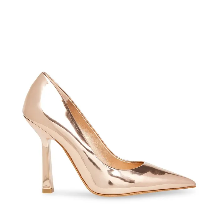 Womens Steve Madden Heels Martina Rose Gold
