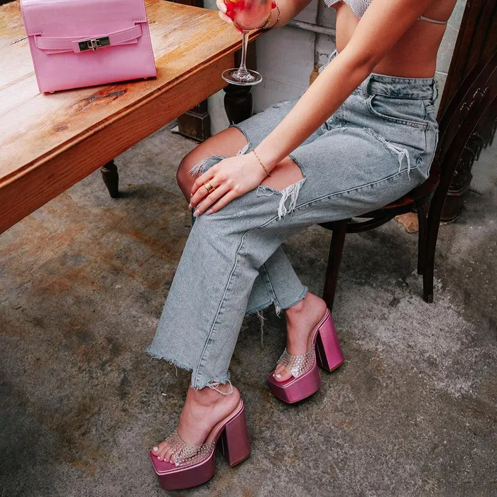 Womens Steve Madden Heels Ruby Iridescent