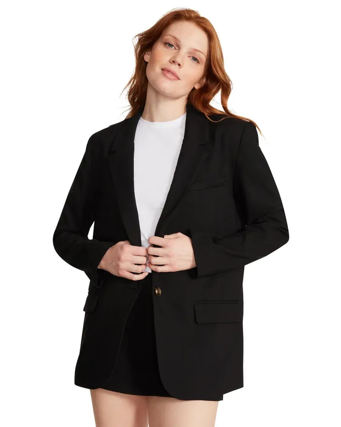 Womens Steve Madden Jackets and Coats Kaira Blazer Black