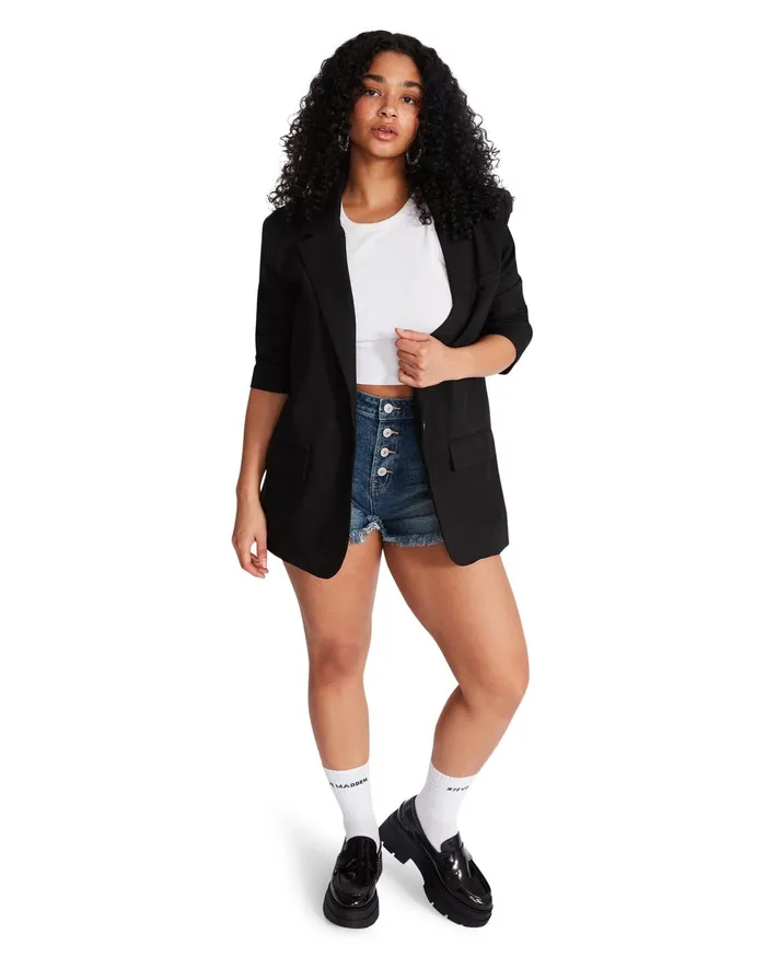 Womens Steve Madden Jackets and Coats Kaira Blazer Black