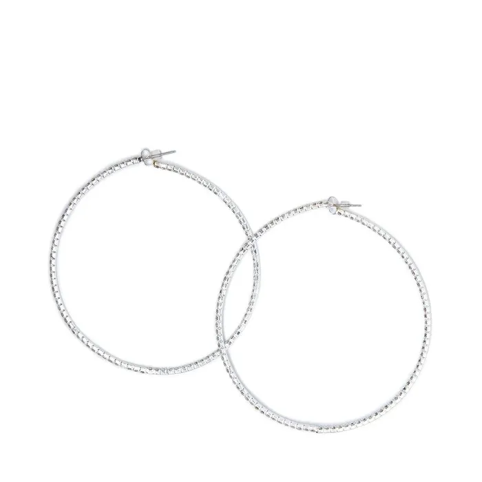 Womens Steve Madden Jewelry Hoopcrys Silver