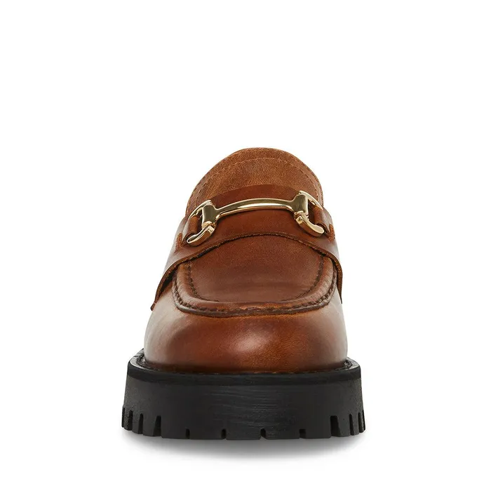 Womens Steve Madden Loafers and Flats Lando Brown Leather