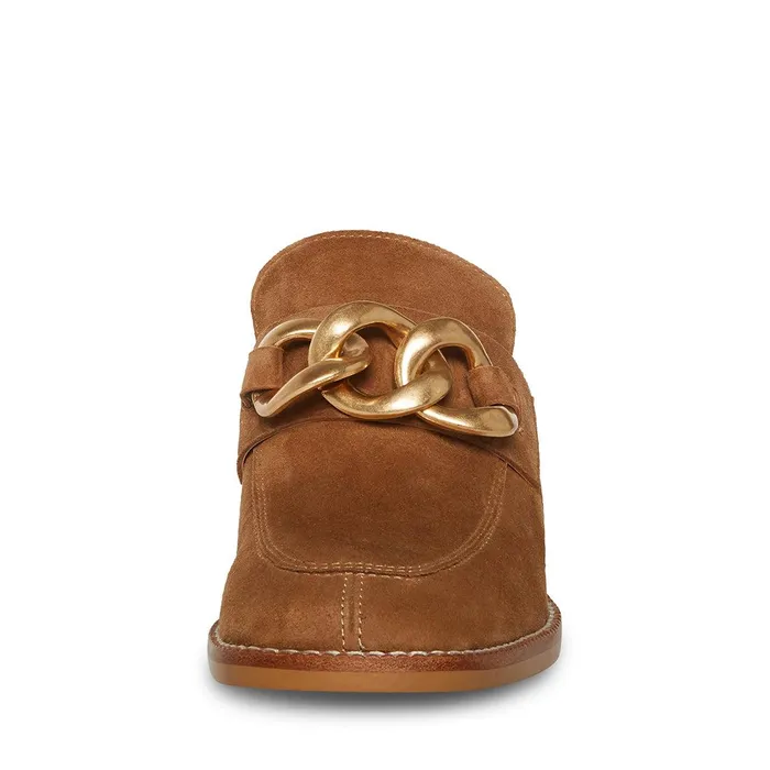 Womens Steve Madden Loafers and Flats Lorie Chestnut Suede
