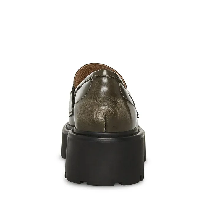 Womens Steve Madden Loafers and Flats Roux Grey Distressed