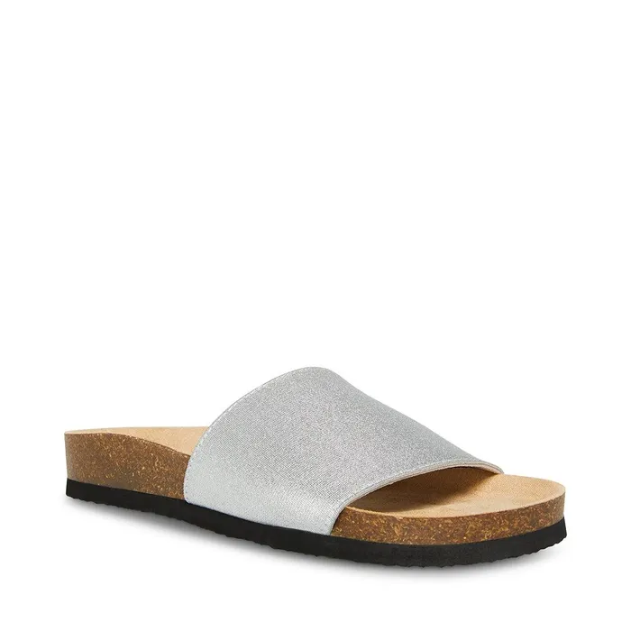 Womens Steve Madden Sandals Gravity Silver