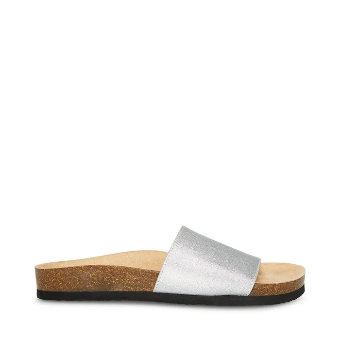 Womens Steve Madden Sandals Gravity Silver