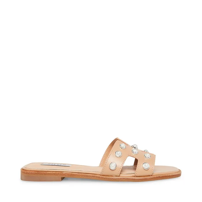 Womens Steve Madden Sandals HadynP Blush Leather Womens Steve Madden Sandals HadynP Blush Leather