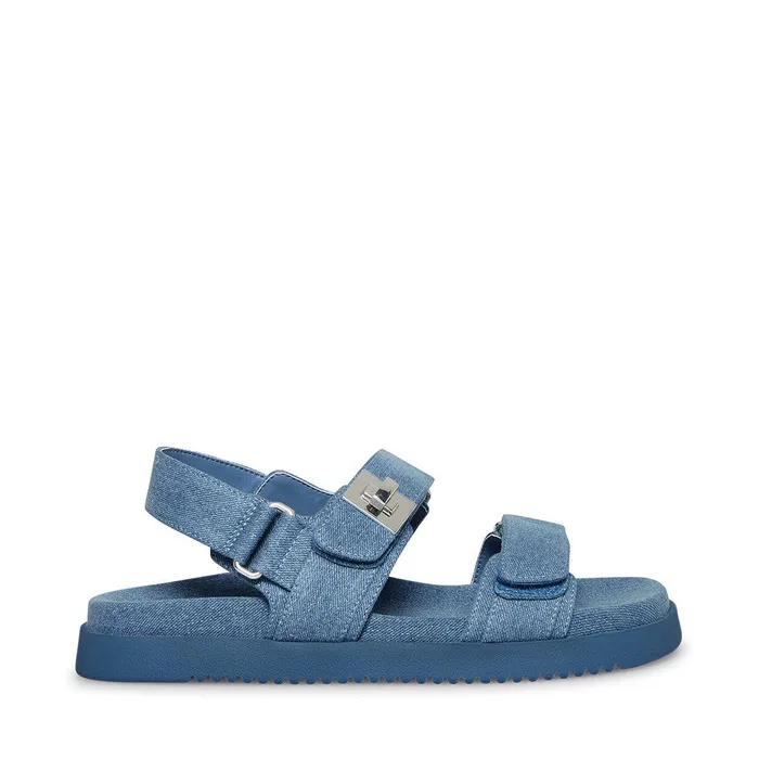 Womens Steve Madden Sandals Mona Denim Fabric