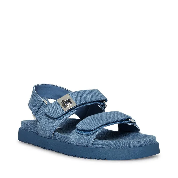 Womens Steve Madden Sandals Mona Denim Fabric