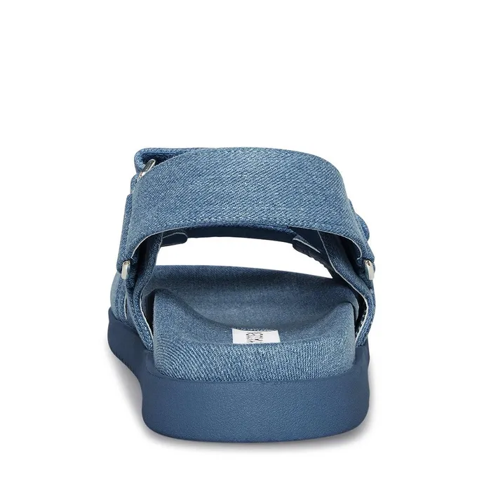 Womens Steve Madden Sandals Mona Denim Fabric