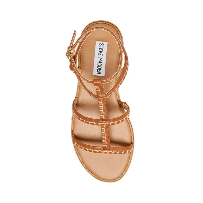 Womens Steve Madden Sandals Roman Cognac