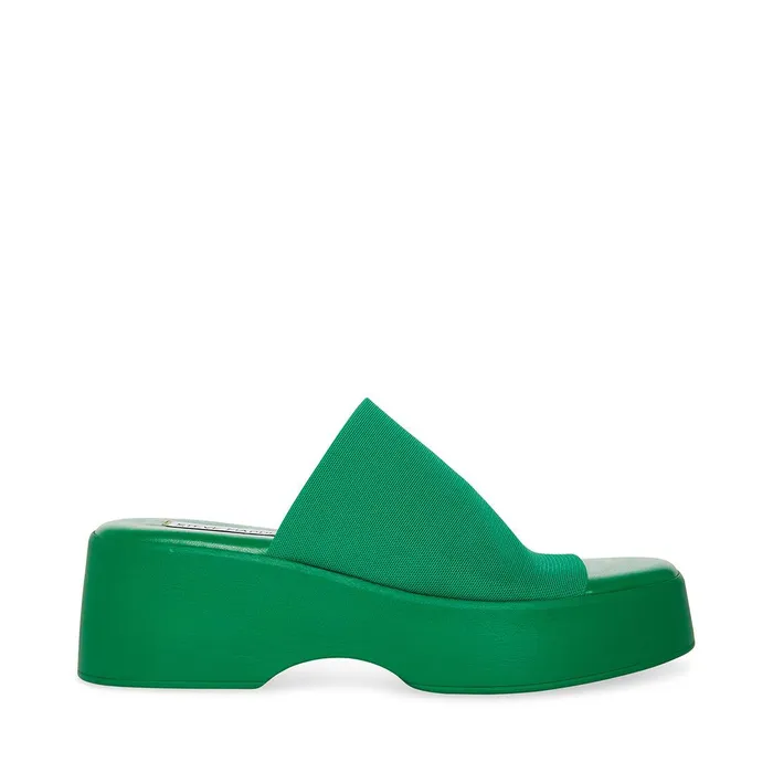 Womens Steve Madden Sandals Slinky30 Green