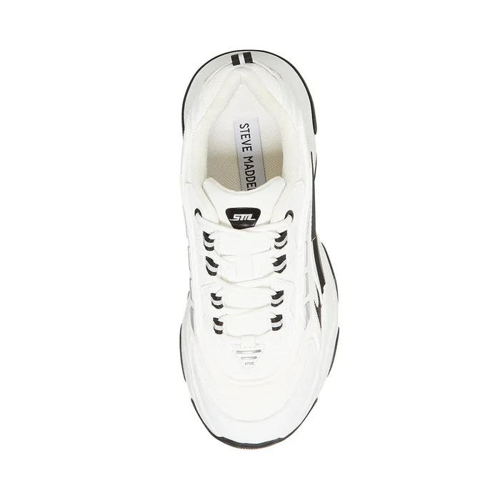 Womens Steve Madden Sneakers Flex BlackWhite
