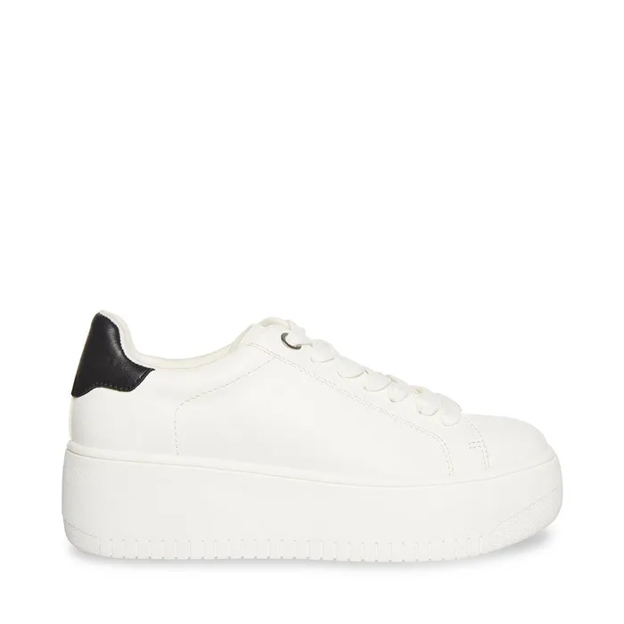 Womens Steve Madden Sneakers Rockaway WhiteBlack