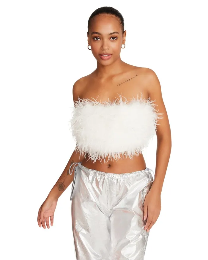 Womens Steve Madden Tops and Shirts Nessa Top White