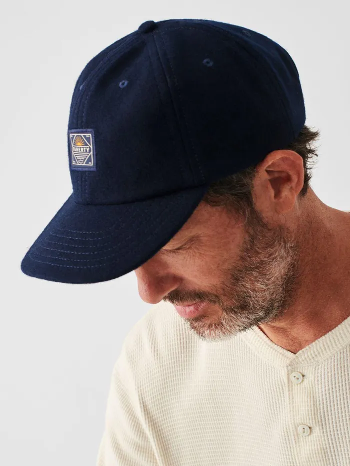 Wool Baseball Hat 8211 Navy Heather Navy Heather MenWomen Faherty Hats