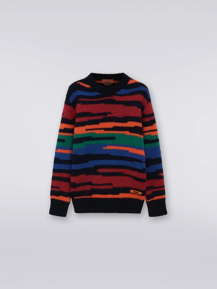 Wool CrewNeck Sweater Multicoloured Kids Missoni Clothing