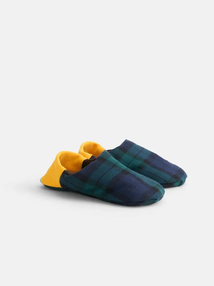 Wool Tartan House Shoes Men Alex Mill Accessories