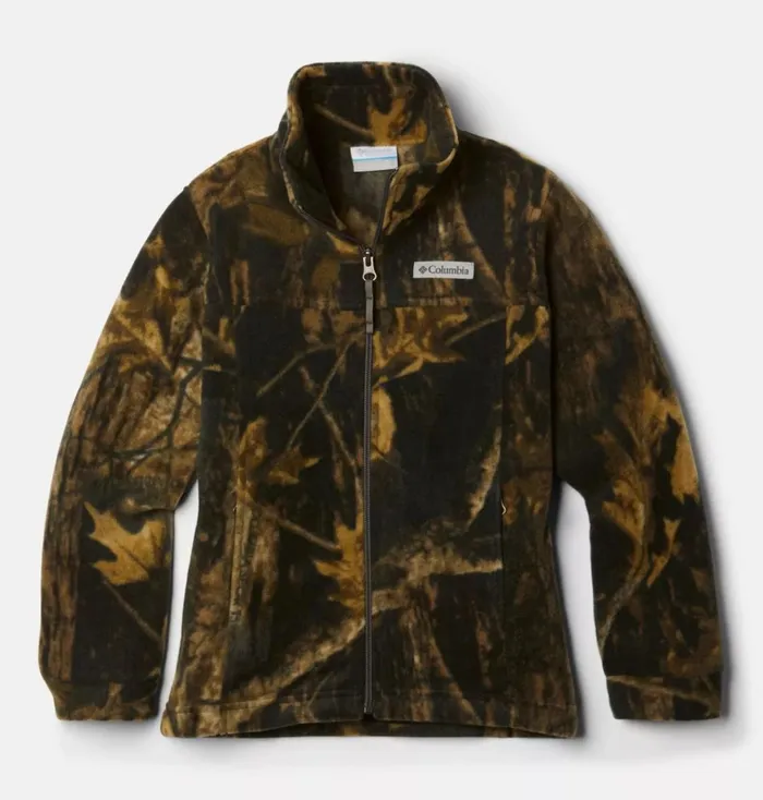 Zing III Printed Fleece Jacket Timberwolf Kids Columbia Sportswear Fleece